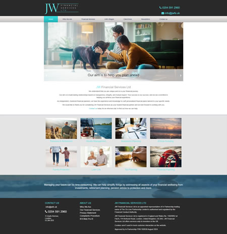 Best IFA website - JW Financial Services Ltd