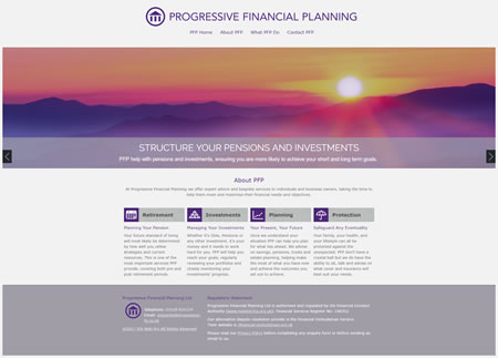 Financial Website Design Progressive