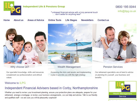Financial Advisor Web Design ILPG